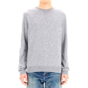 A.P.C. Gray Merino Wool Cotton blend sweater